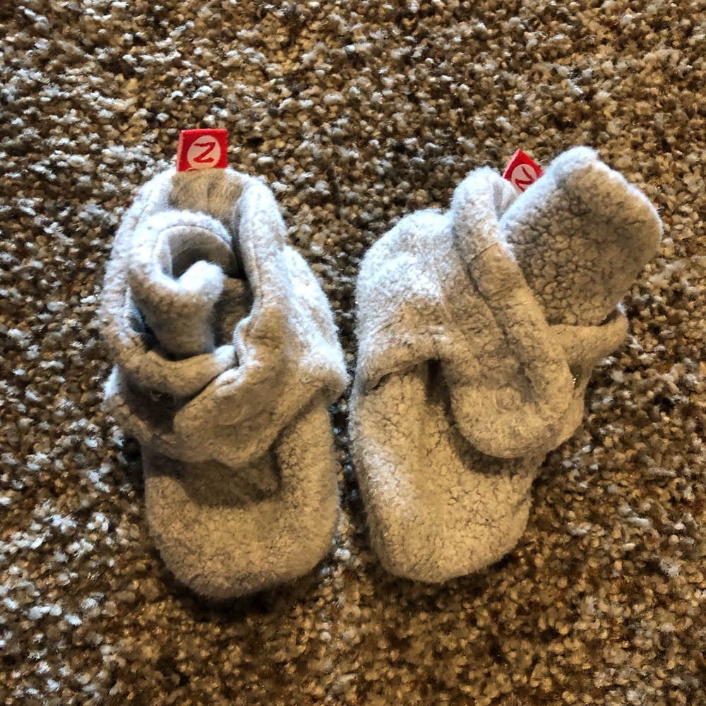 Zutano Booties 3M gray